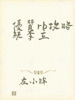 优质rb攻略系统李立封面