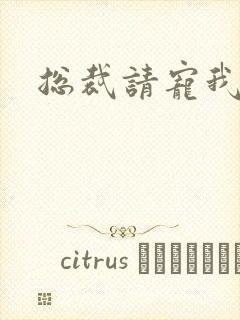 总裁请宠我