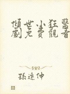 倾世小狂医电视剧免费观看完整版封面
