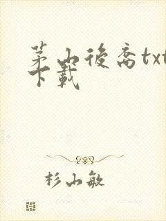 茅山后裔txt下载