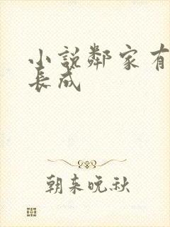 小说邻家有女初长成封面