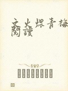 文火煨青梅免费阅读