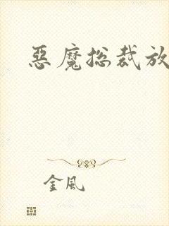 恶魔总裁放了我封面