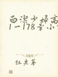 白洁少妇高义第1一178章小说