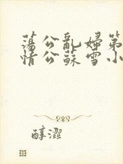 荡公乱妇第1章情公苏雪小说封面