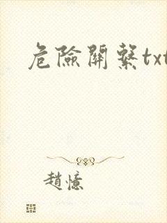 危险关系txt封面