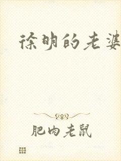 徐明的老婆