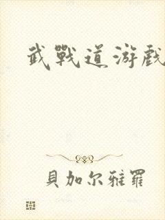 武战道游戏封面