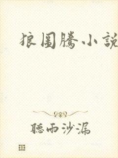 狼图腾小说封面