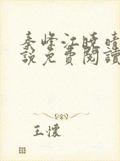 秦峰江晓晴的小说免费阅读