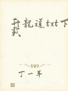 升龙道txt下载