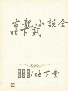 古龙小说全集txt下载