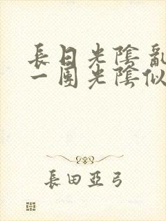 长日光阴 乱作一团光阴似箭封面