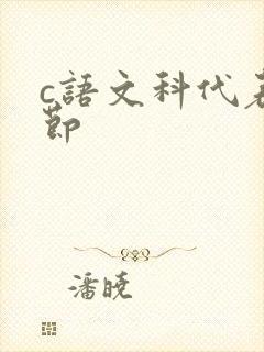 c语文科代表一节