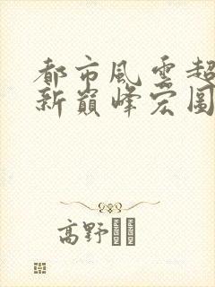 都市风云超前更新巅峰宏图封面