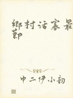 乡村活寡最新章节