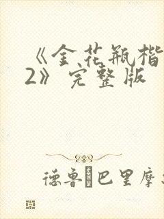 《金花瓶楷梅花2》完整版