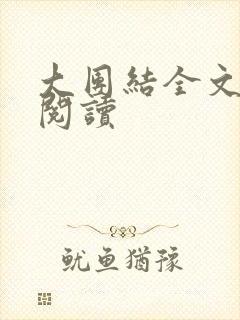 大团结全文免费阅读封面
