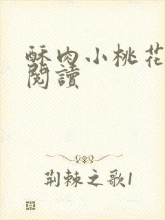 酥肉小桃花全文阅读