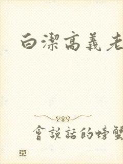白洁高义老七封面