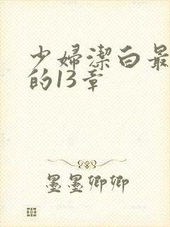 少妇洁白最刺激的13章