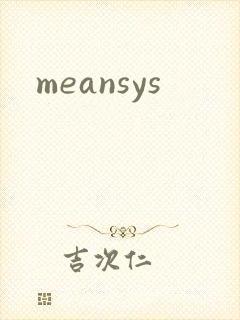 meansys封面