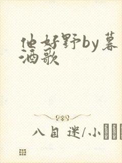他好野by暮色酒歌
