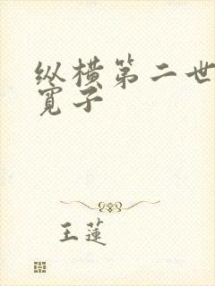 纵横第二世界 宽子封面
