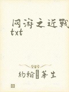 网游之近战法师txt