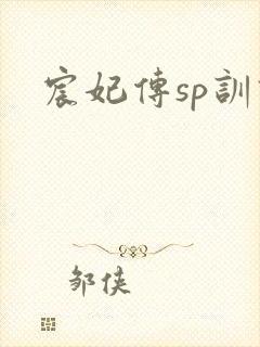 宸妃传sp训诫