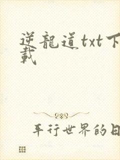 逆龙道txt下载