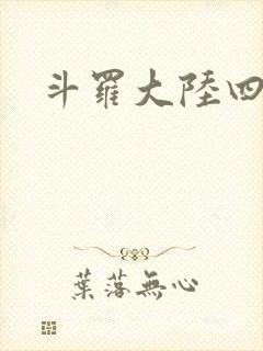 斗罗大陆四小说封面