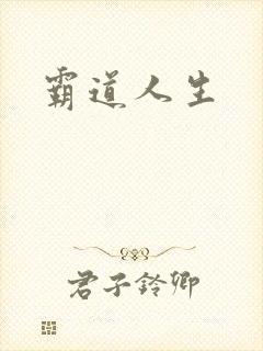 霸道人生封面