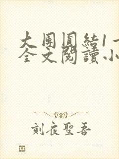 大团圆结1一6全文阅读小说于兜兜封面