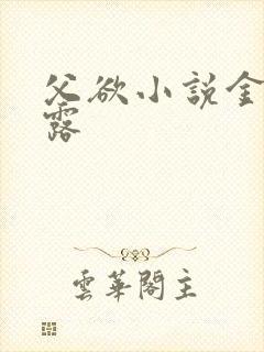 父欲小说金银花露封面