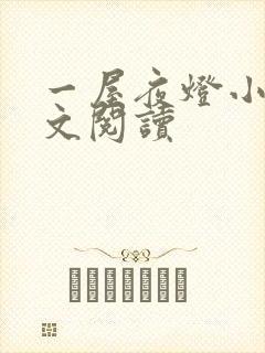 一屋夜灯小说全文阅读