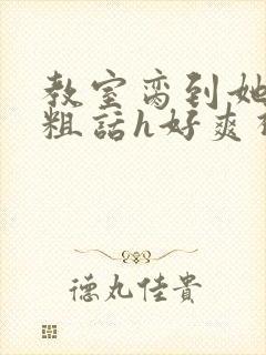 教室脔到她哭h粗话h好爽视频