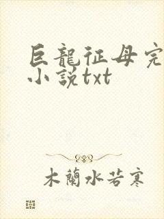 巨龙征母完结版小说txt