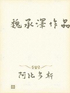 魏承泽作品封面