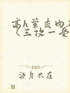 高h荤爽肉欲文〈三攻一受〉视频
