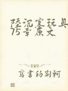 陆沉塞玩具高速75章原文