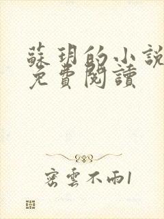 苏玥的小说全文免费阅读