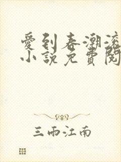 爱到春潮滚滚来小说免费阅读