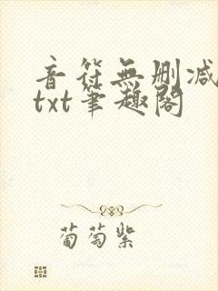 音符无删减全文txt笔趣阁封面