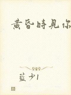 黄昏时见你