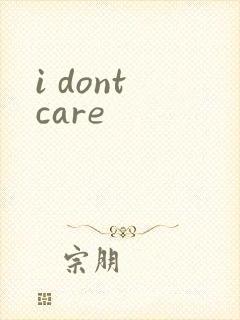 i dont care封面