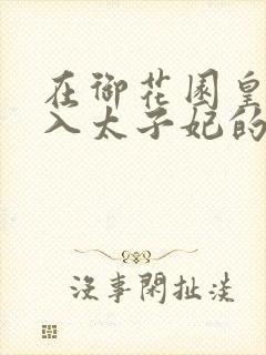 在御花园皇上进入太子妃的小说