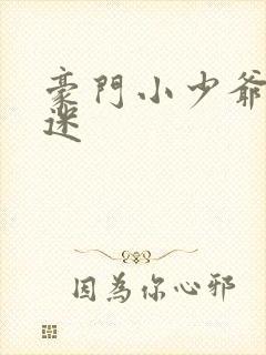 豪门小少爷是财迷封面