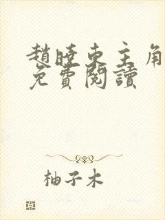 赵晓东主角小说免费阅读