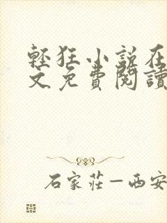 轻狂小说在线全文免费阅读封面